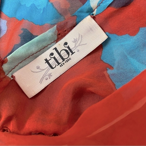 Tibi Semi Sheer Floral Swim Cover Up Swim Dress - Picture 5 of 5